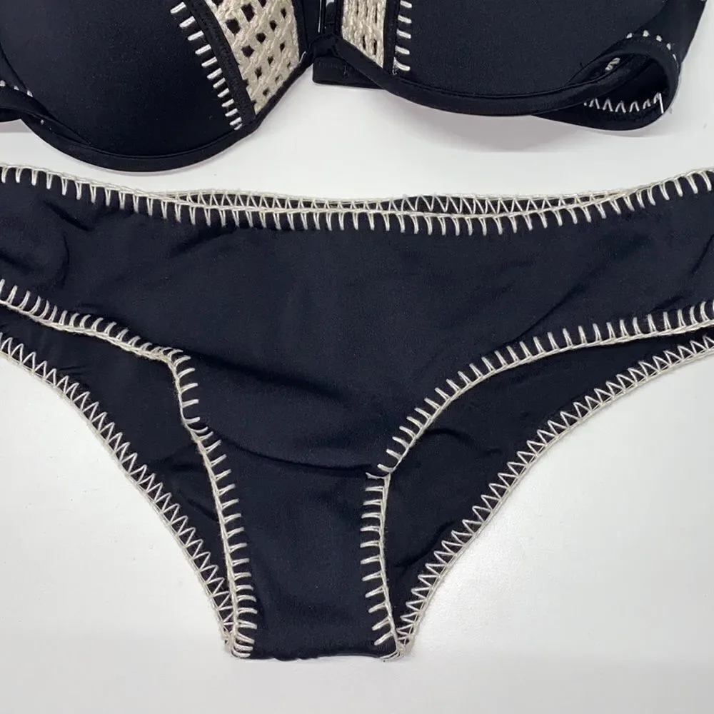 🔥🏖VICTORIA SECRET  swimsuit The Fabulous/push-up   cheeky  New - Picture 3 of 7